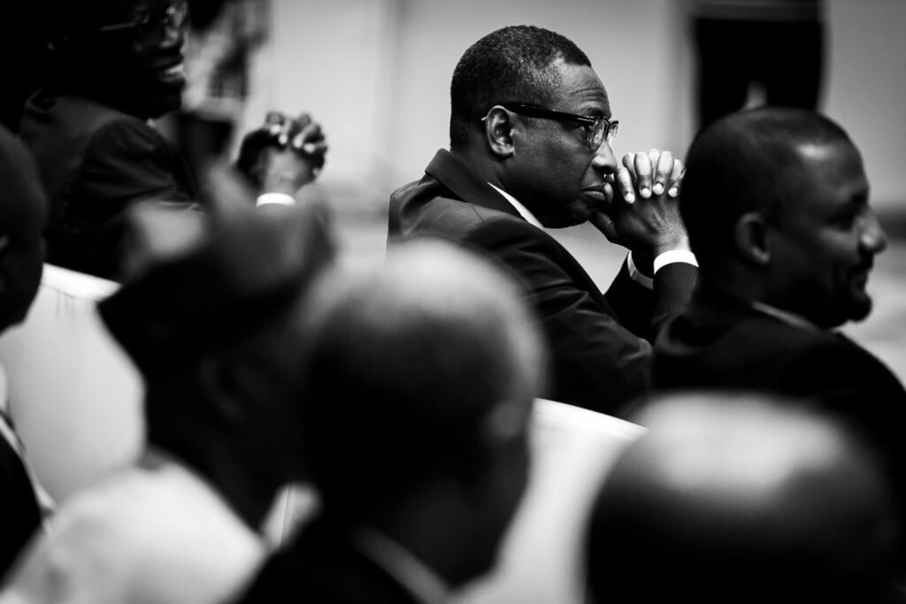 Olanipekun Olukoyede in a working meeting